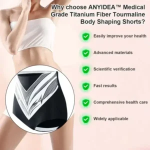 Anyidea™ Medical Grade Titanium Fiber Self-heating Tourmaline Shaping Shorts