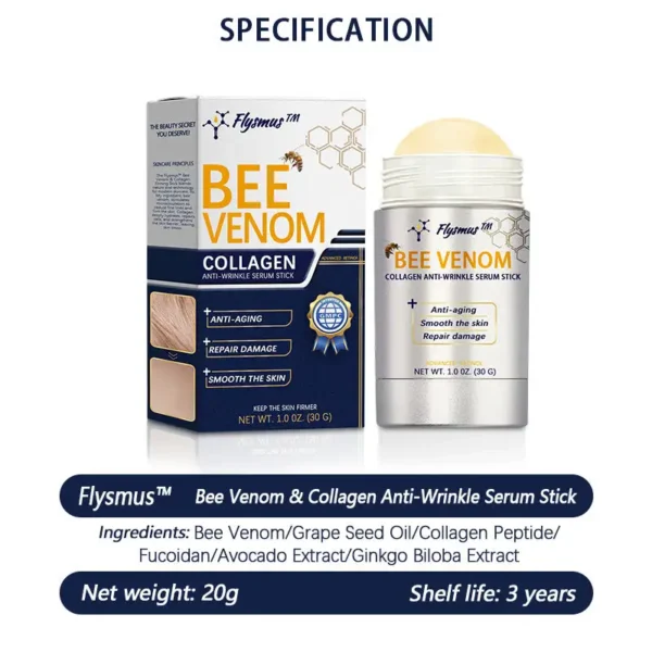 Flysmus™ Bee Venom & Collagen Anti-Wrinkle Serum Stick