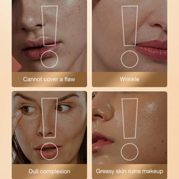 Hydrating Lightweight Foundation Stick with Brush: Smooth, buildable coverage for an even skin tone and a fresh look.