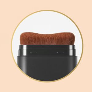 Hydrating Lightweight Foundation Stick with Brush: Long-lasting formula with a curved brush for effortless makeup application.