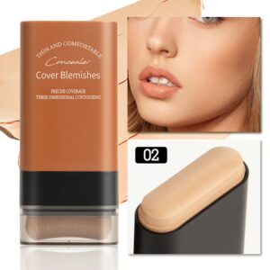 Hydrating Lightweight Foundation Stick with Brush: Moisturizing ingredients keep skin hydrated while providing full coverage.