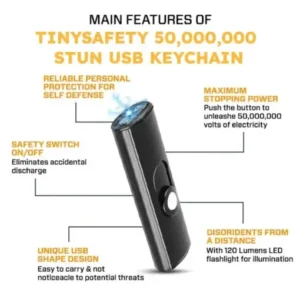 SUPTRUCK™ TinySafety Prime 50 000 000 Stun USB Keychain